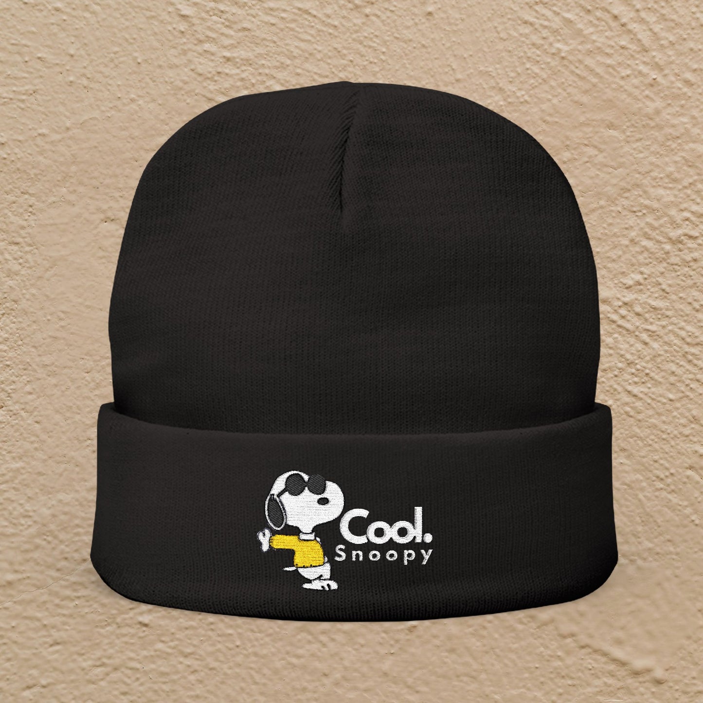 Snoopy Cool Embroidered Beanie