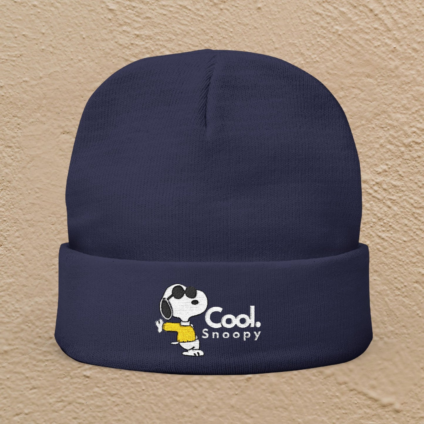 Snoopy Cool Embroidered Beanie