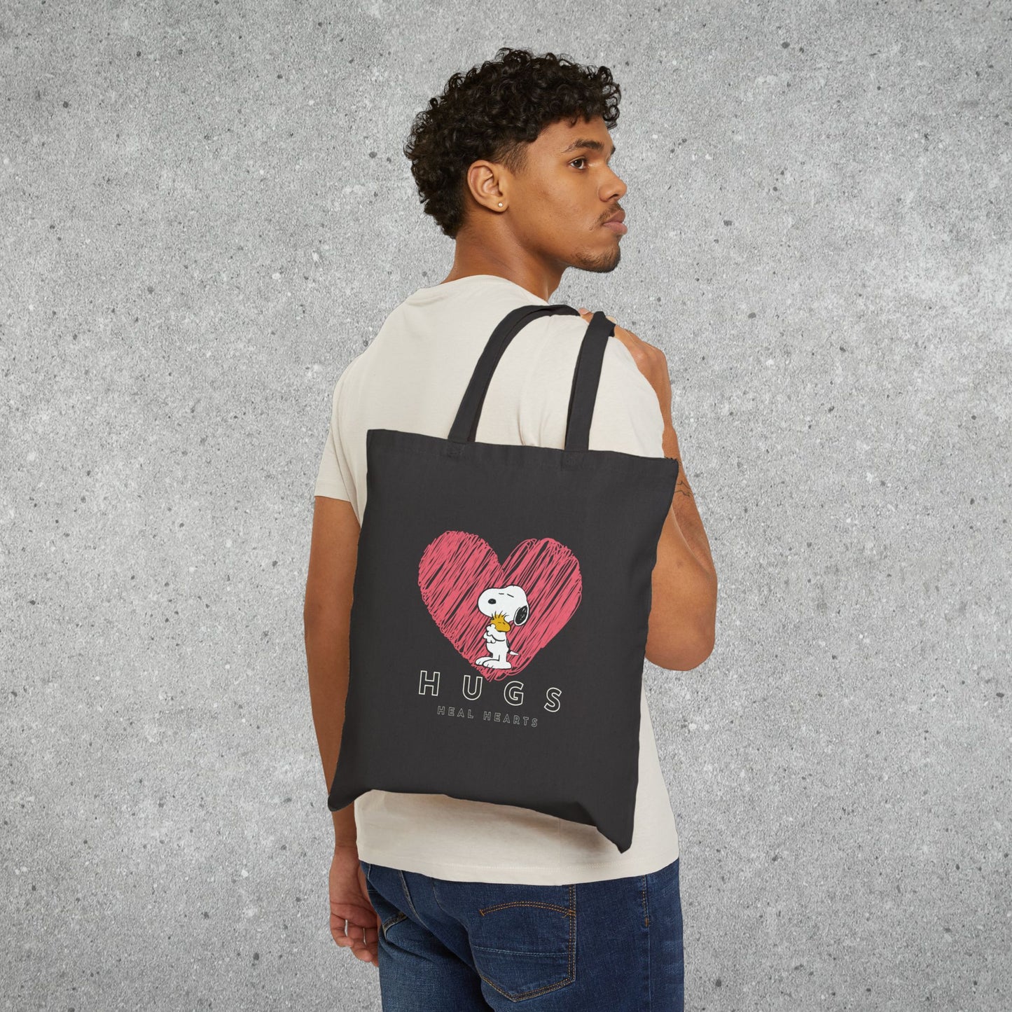 Snoopy Hugs Tote Bag