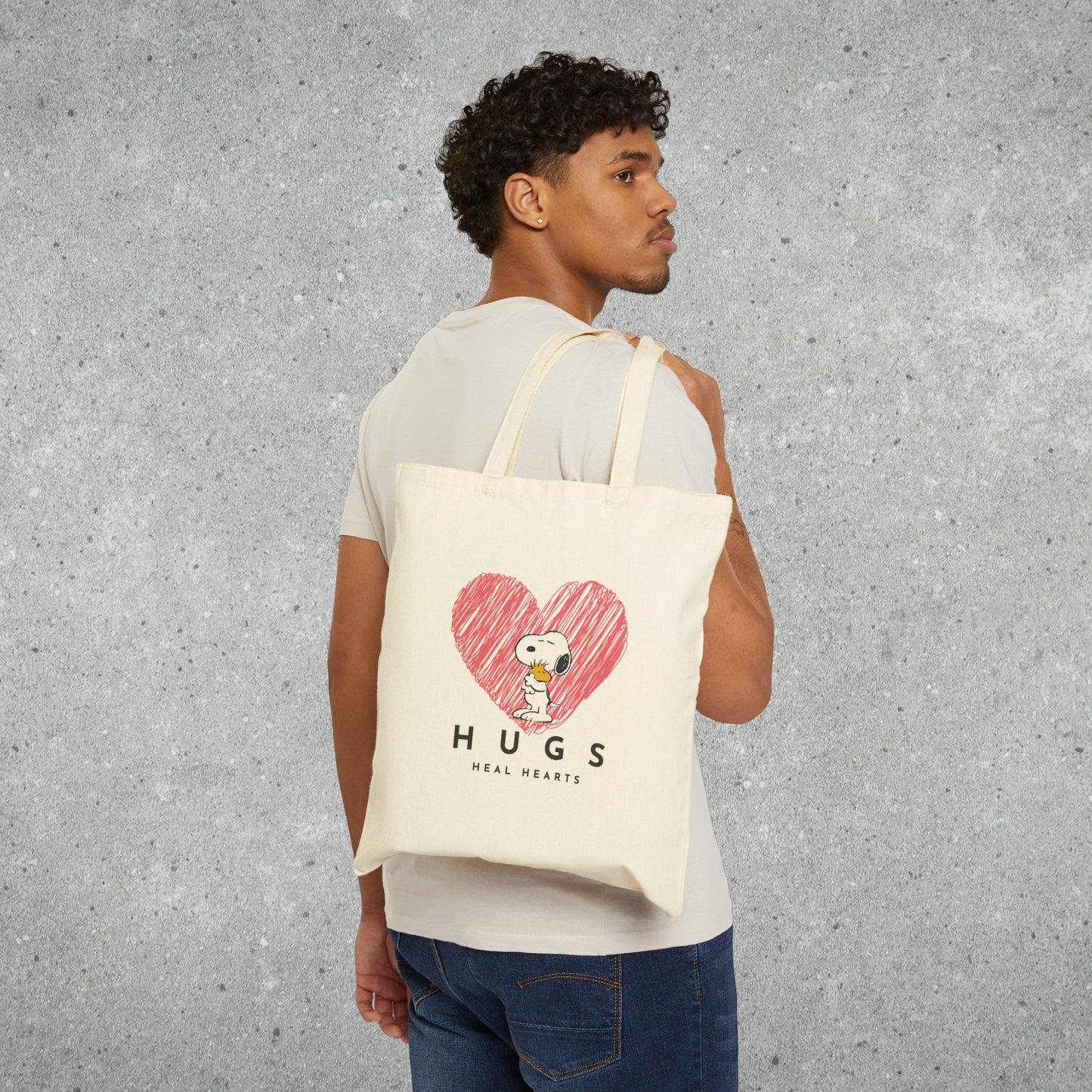Snoopy Hugs Tote Bag