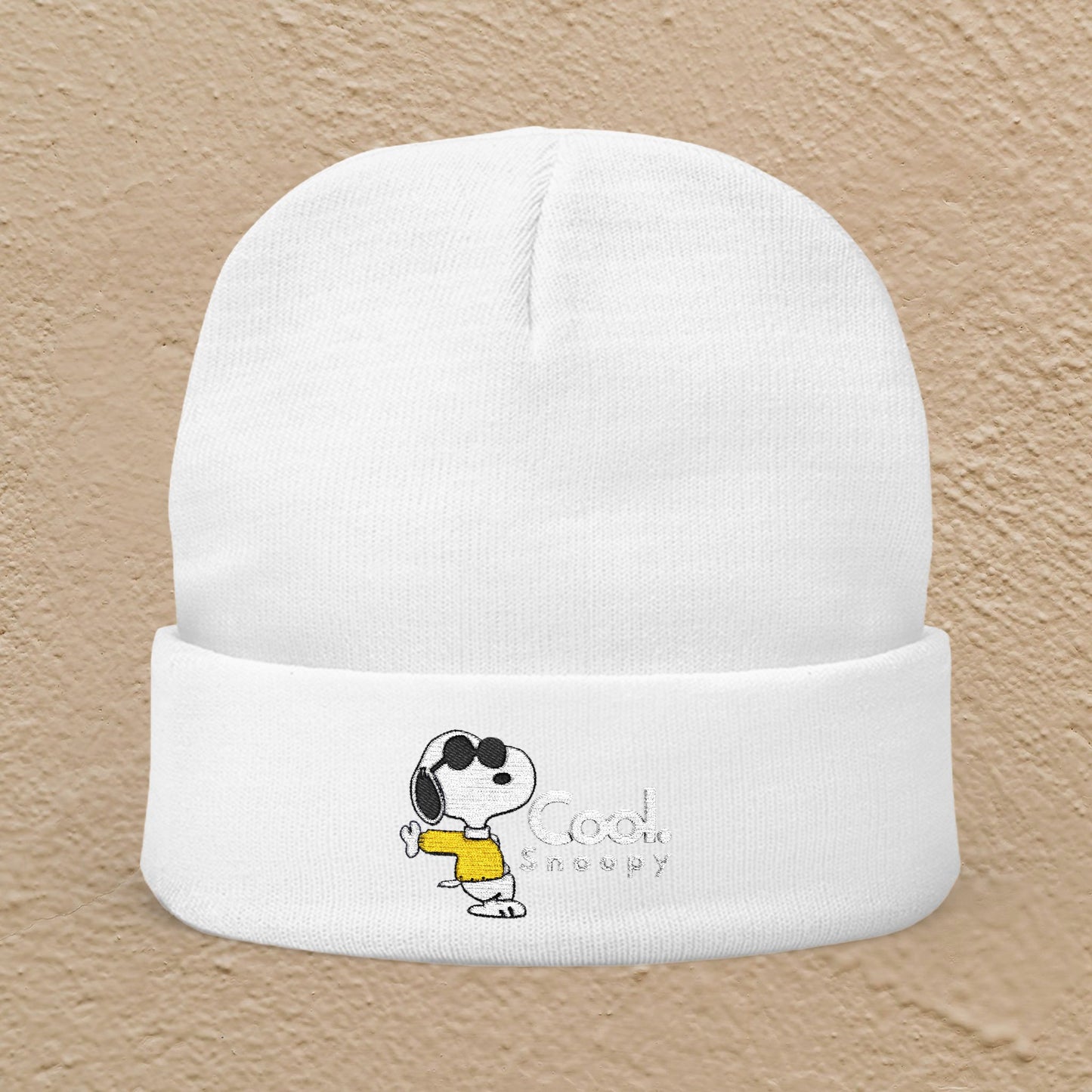 Snoopy Cool Embroidered Beanie