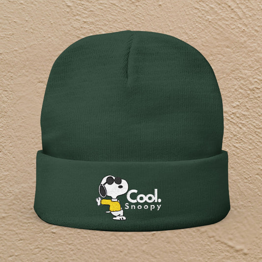 Snoopy Cool Embroidered Beanie